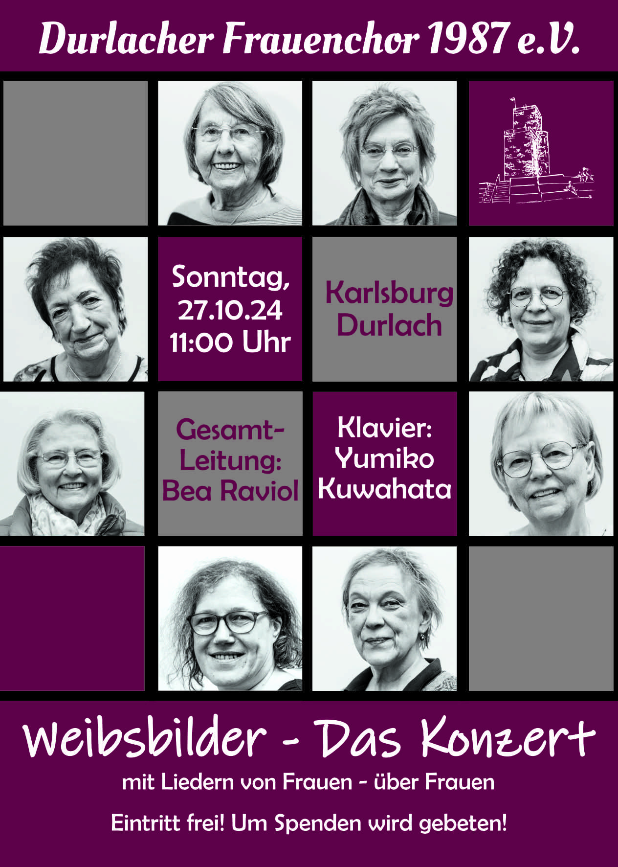 Flyer Konzert Weibsbilder 27.10.2024